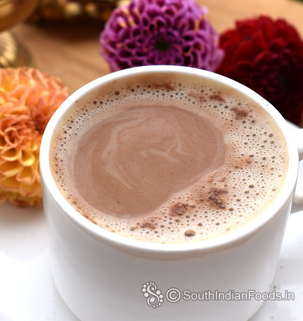 Delicious chocolate coffee 