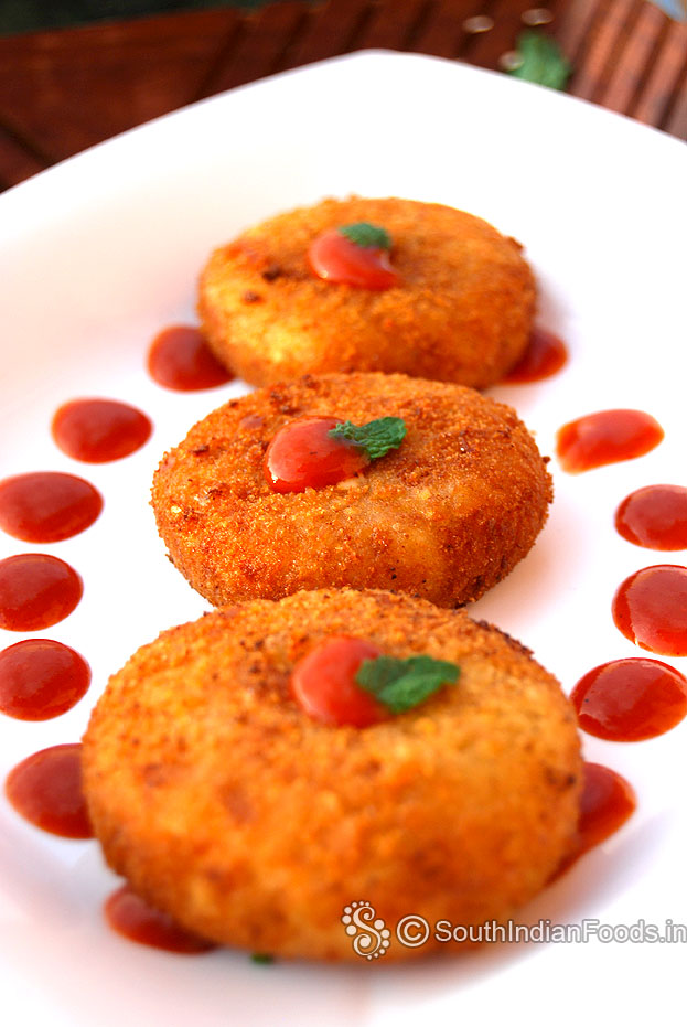 Crispy potato tikki