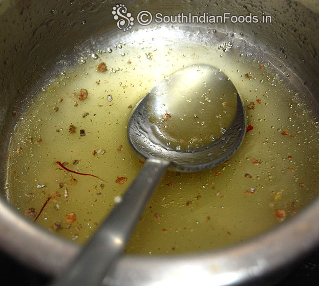 Add cardamom powder, saffron mix well, cut off heat