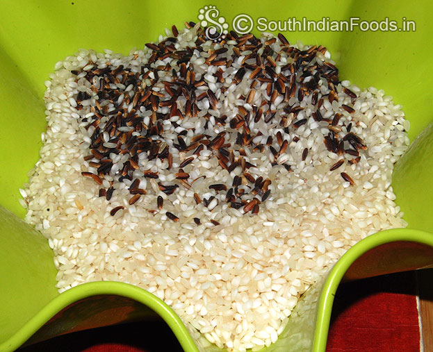 Idli rice & black rice