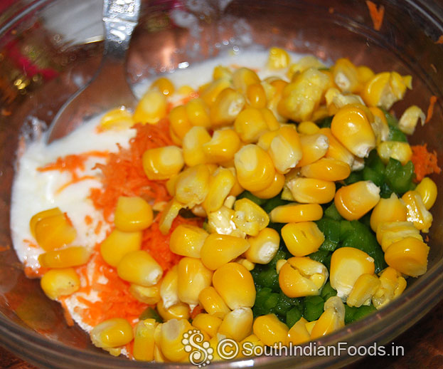 Add boiled corn