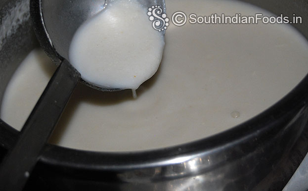 Add rava, wheat flour, rice flour, salt, curd & water in bowl mix well then make flowing consistency batter