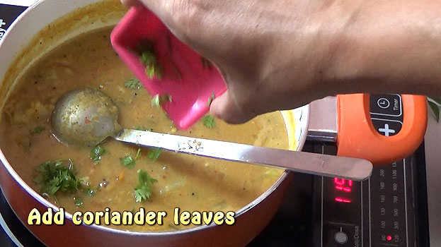 Add coriander leaves