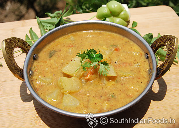 Seema kathirikai sambar