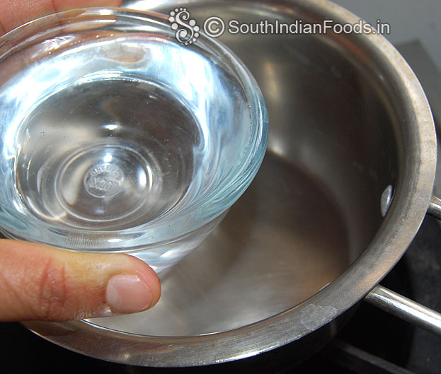 Boil 1 cup water