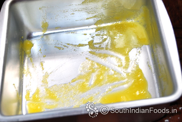 Grease tray with ghee