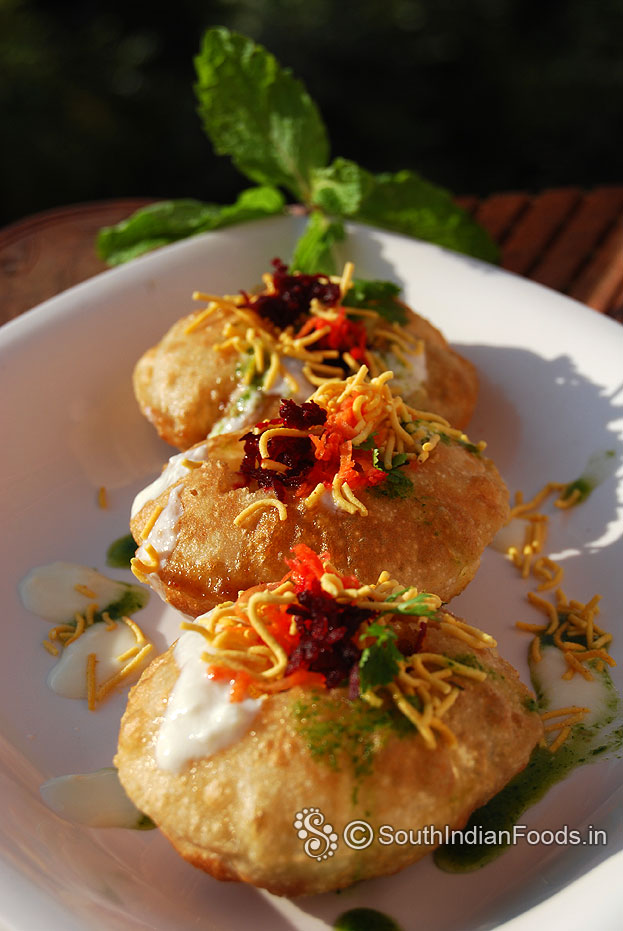 Quick dahi puri snack for kids