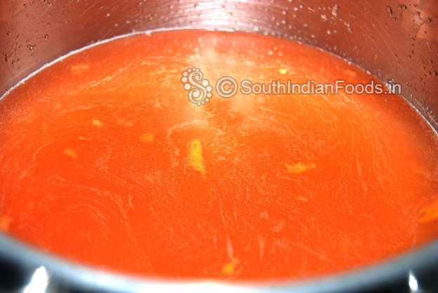 Tomato and tamarind water