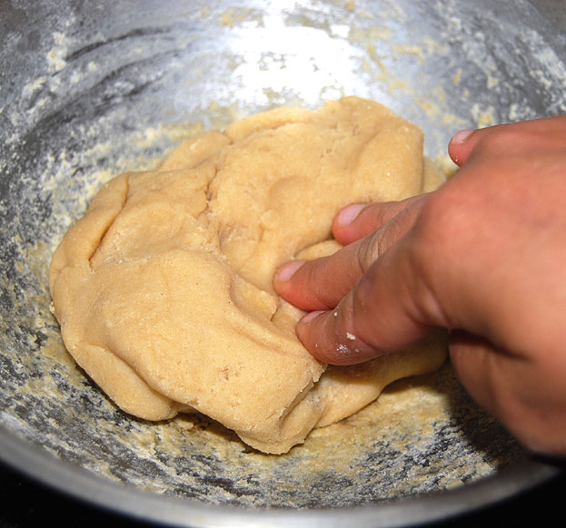Knead it for 5 to 8 min