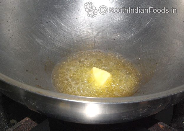 Heat oil & butter in a pan