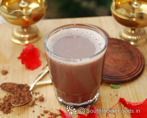 3 ingredients hot chocolate, serve immediately