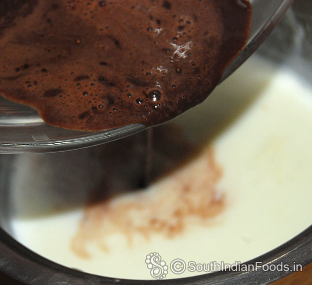 Add chocolate syrup