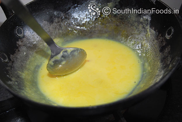 Now saffron milk is ready, cut off heat