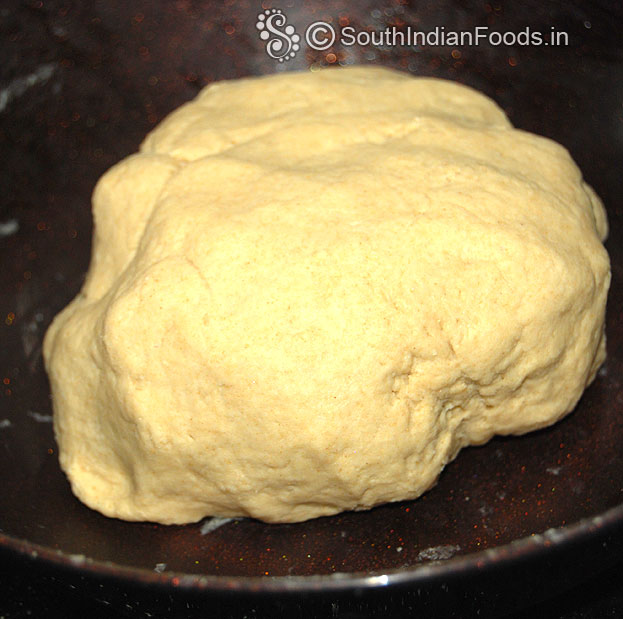 Dough is ready, cover with cotton cloth, leave it for 10 min