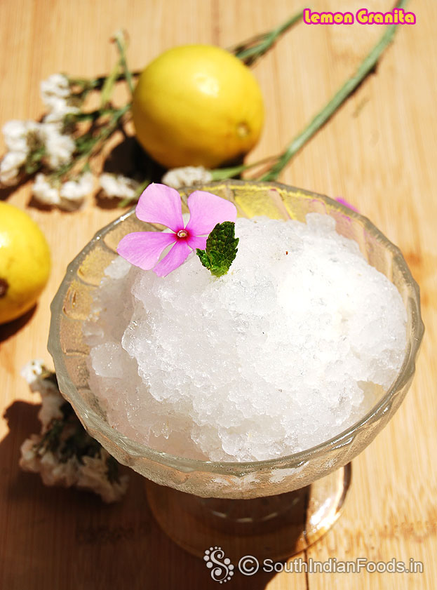 Summer special italian granita