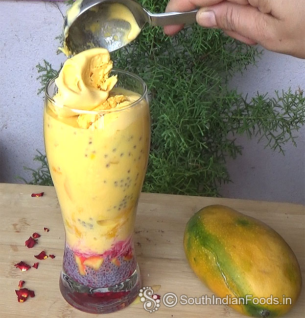 Add mango ice cream