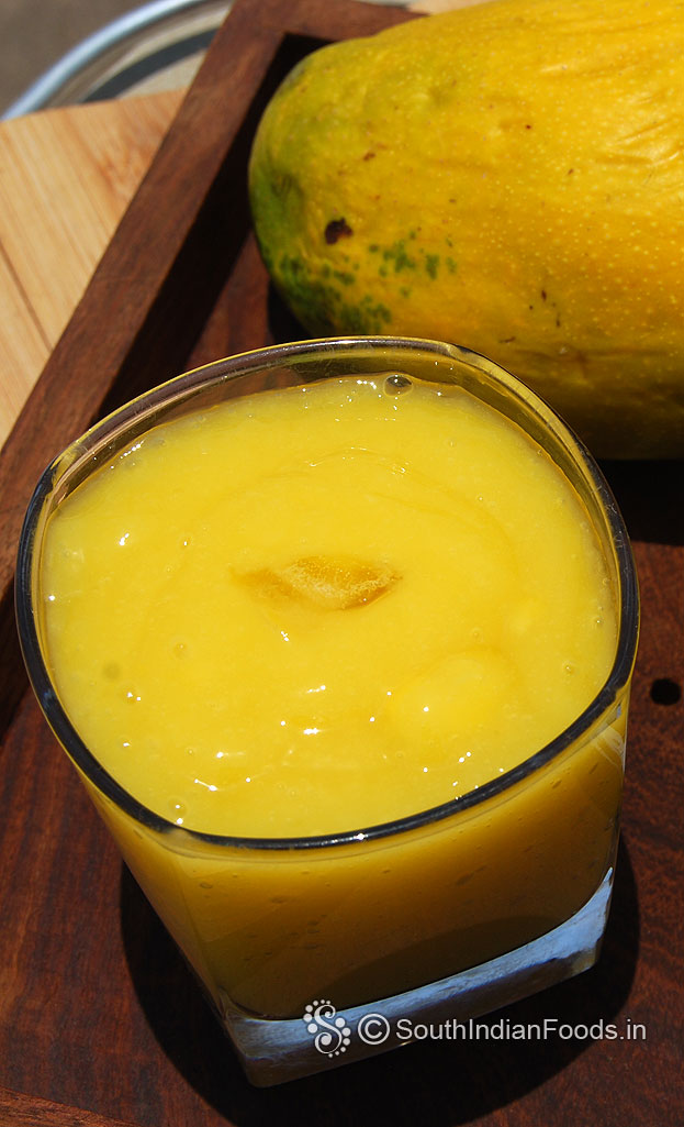 Ripe mango juice