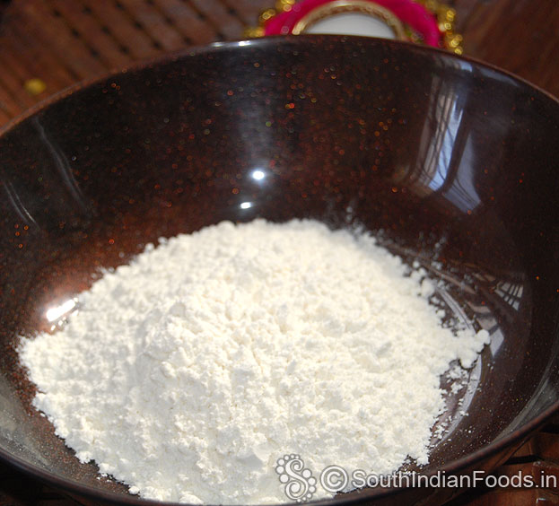 In a bowl add all purpose flour