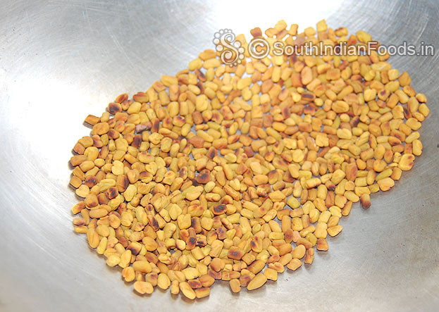 Dry roasted fenugreek seeds