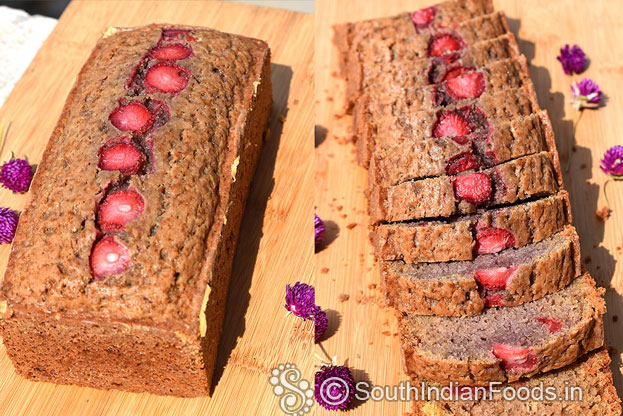 Pressure cooker Strawberry cake for christmas