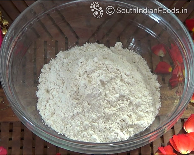 In a bowl add wheat flour