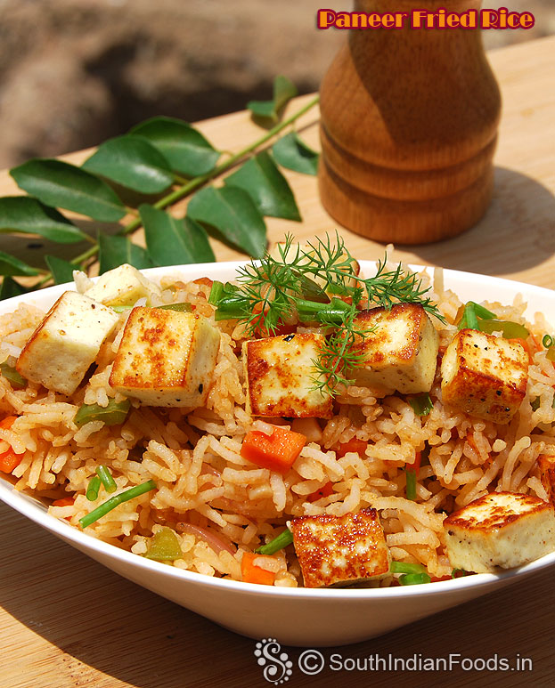 Long grain paneer fried rice