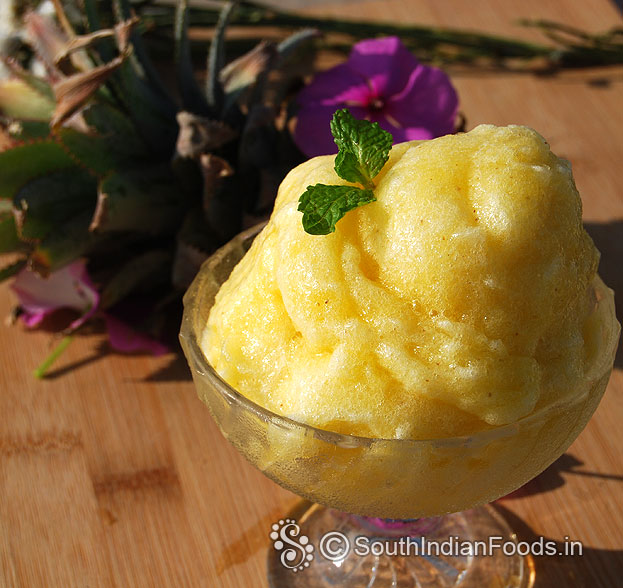 Homemade granita