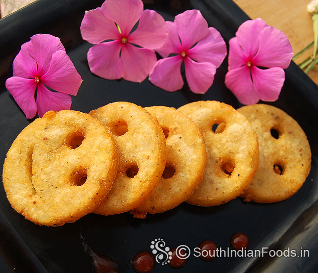 Homemade potato smiles