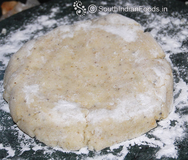 Sprinkle flour flatten