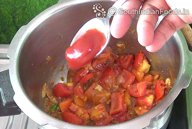 Add Tomato sauce