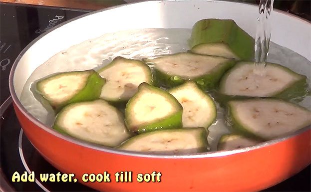 Add water cook till soft