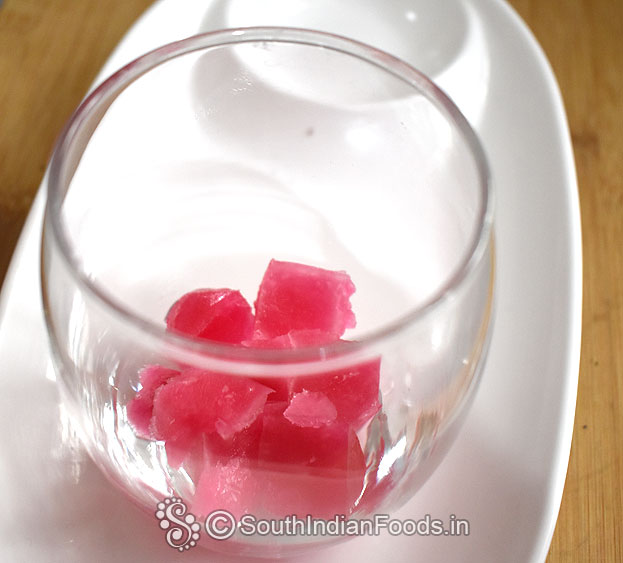 Add rose ice cubes