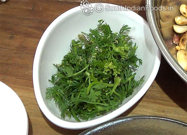Finely chopped coriander leaves