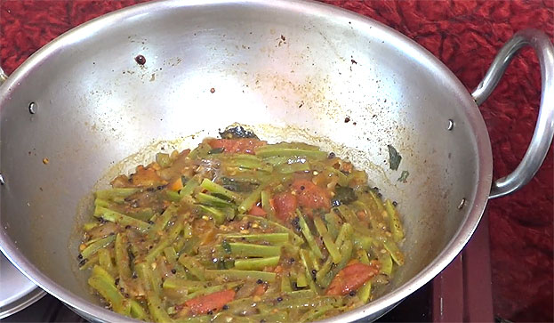 Snake gourd perfectly cooked