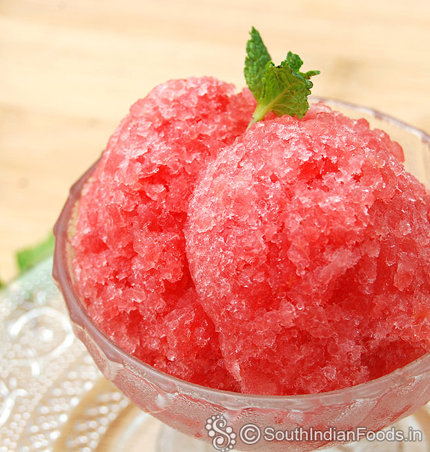 Quick granita for summer