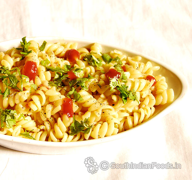 One pot fusilli pasta