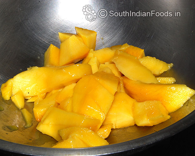 Add ripe mango