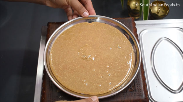 Jaggery kaju katli recipe step 18