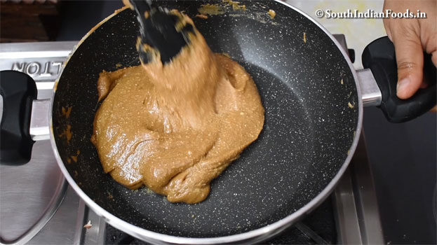 Jaggery peanut katli recipe step 22