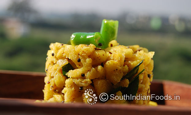 Kacha kela dry curry plantain dry curry for rice and roti