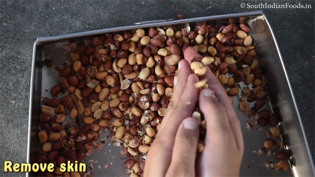Peanut jaggery burfi step 4