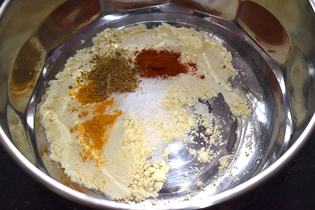 Add garam masala, turmeric and red chilli powder