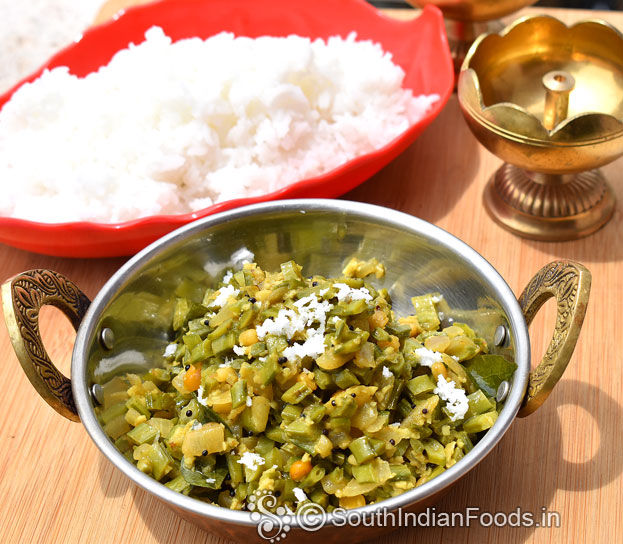 Kothavarangai poriyal ready, serve hot with rice