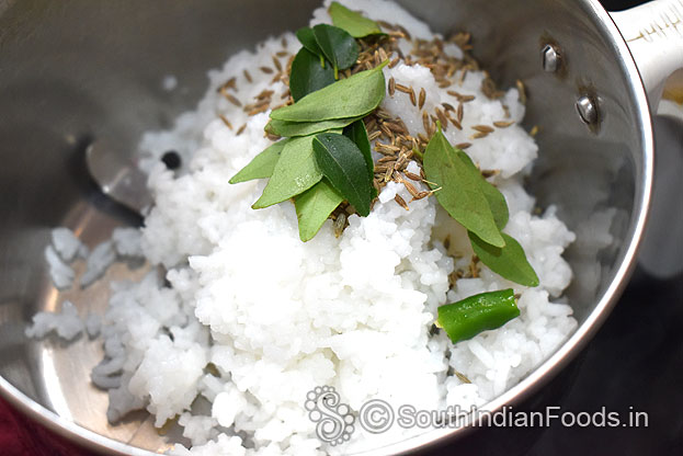 Add curry leaves, green chilli