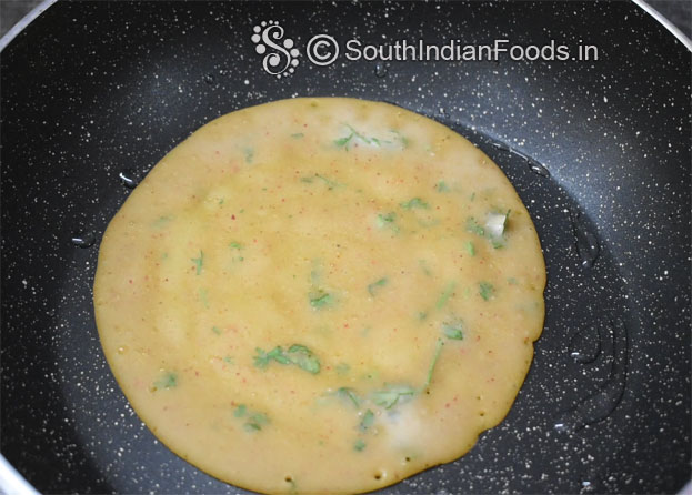 Liquid dough masala chapati recipe step 6