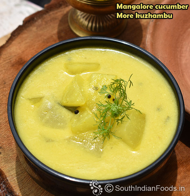 Perfect mangalore cucumber buttermilk curry