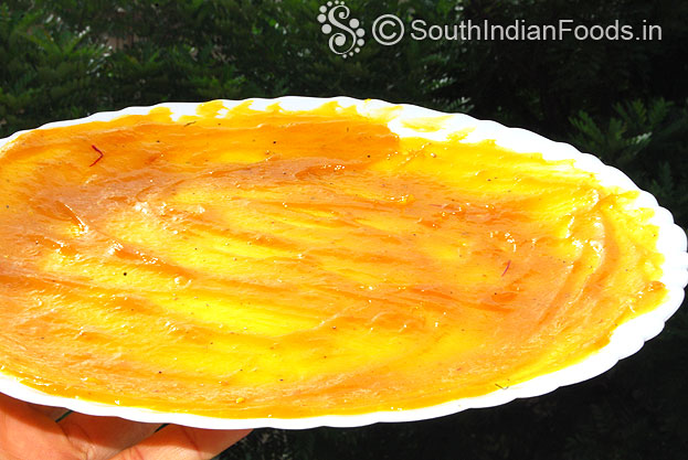 Let it dry on sunlight for 2 to 3 days [oy instant mango papd put it in microwave oven for 5 min]