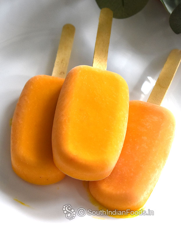 Creamy Mango popsicle