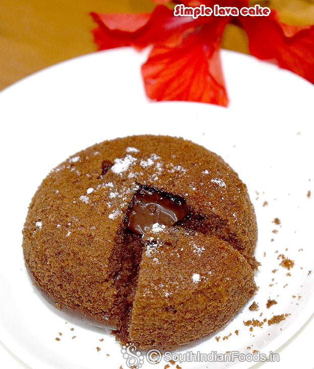 Simple lava cake