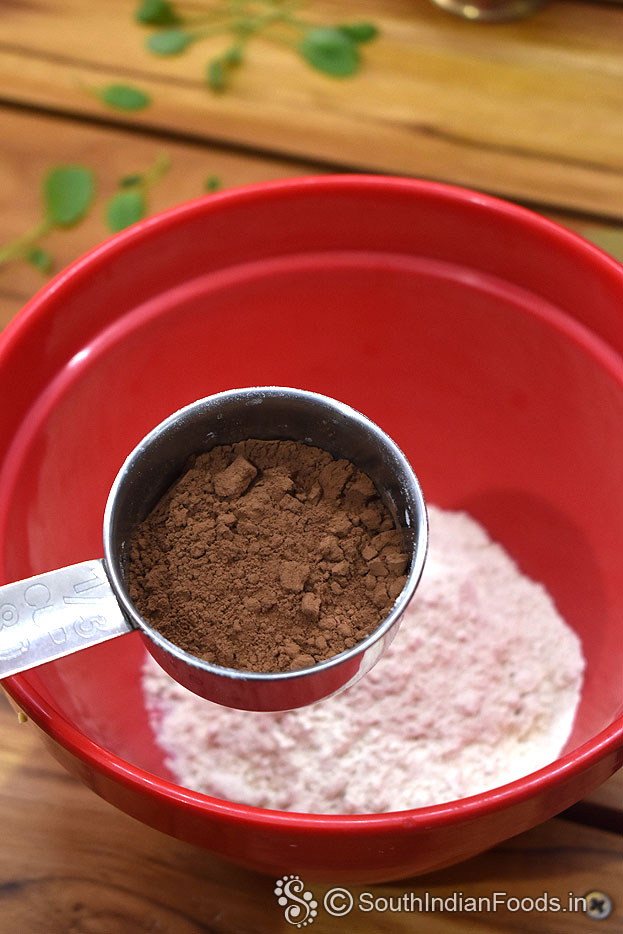 Add cocoa powder